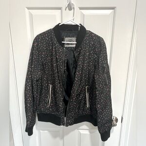 Print Bomber Jacket